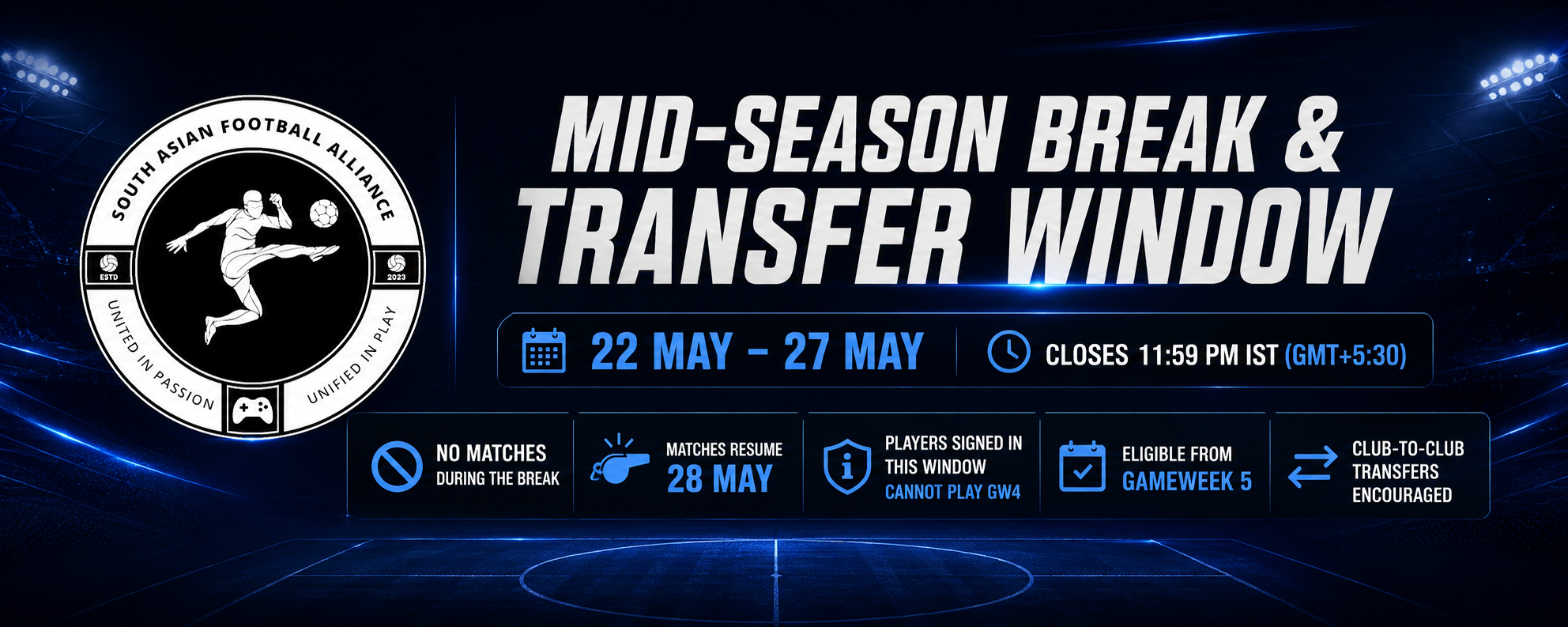 MID-SEASON BREAK & TRANSFER WINDOW
