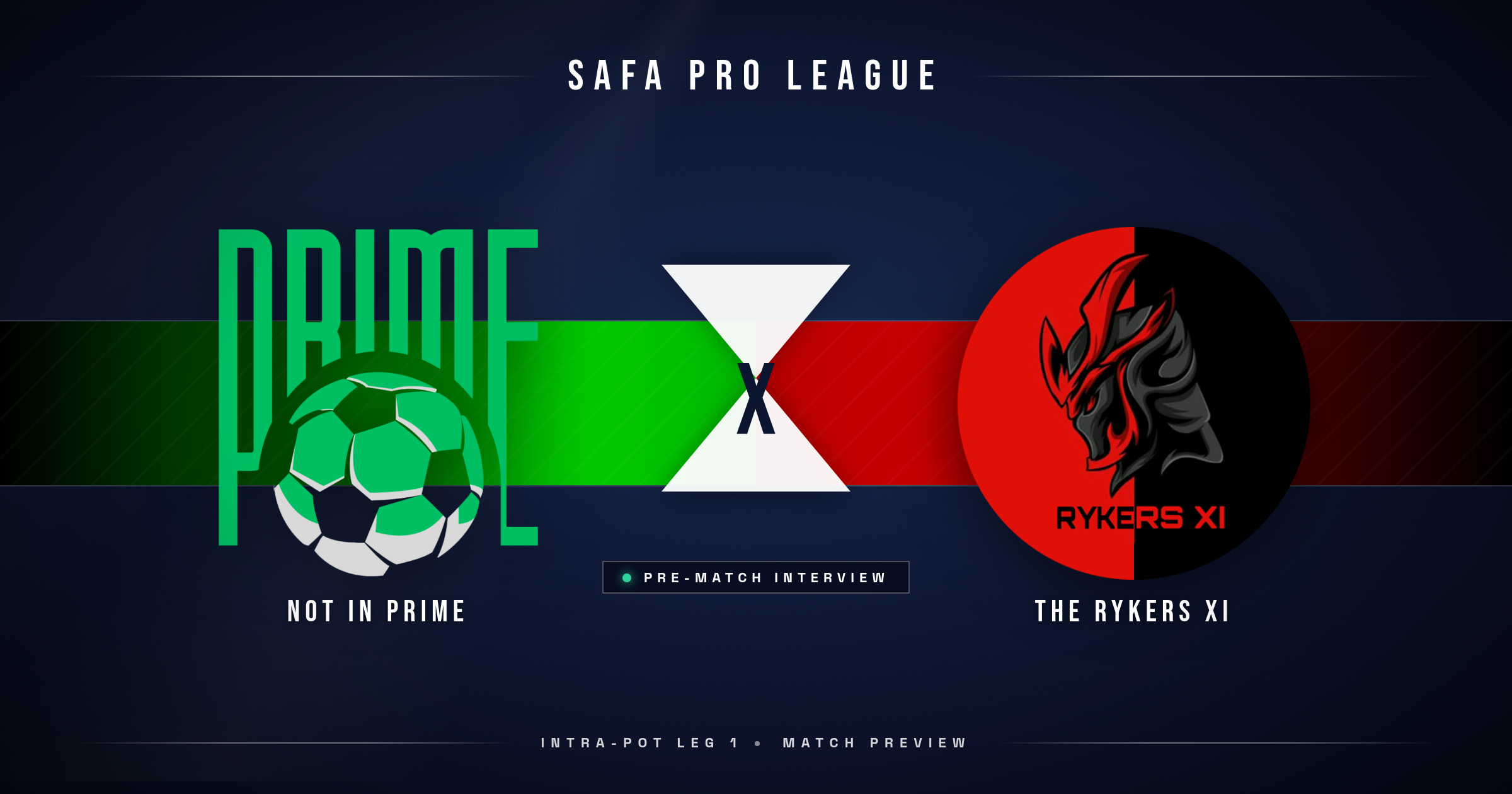 Pre-Match: Not In Prime vs The Rykers XI