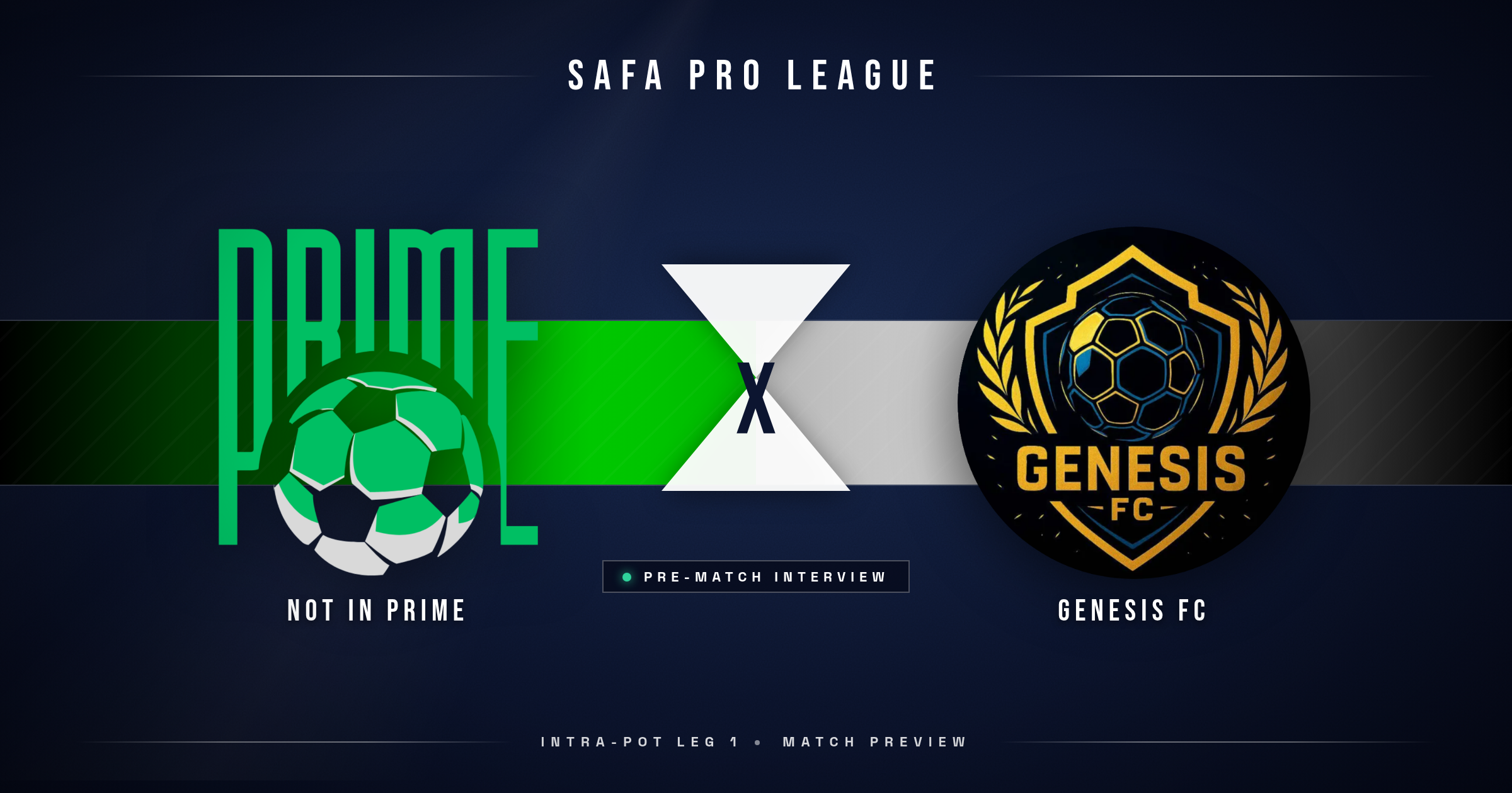 Pre-Match: Not In Prime vs Genesis FC