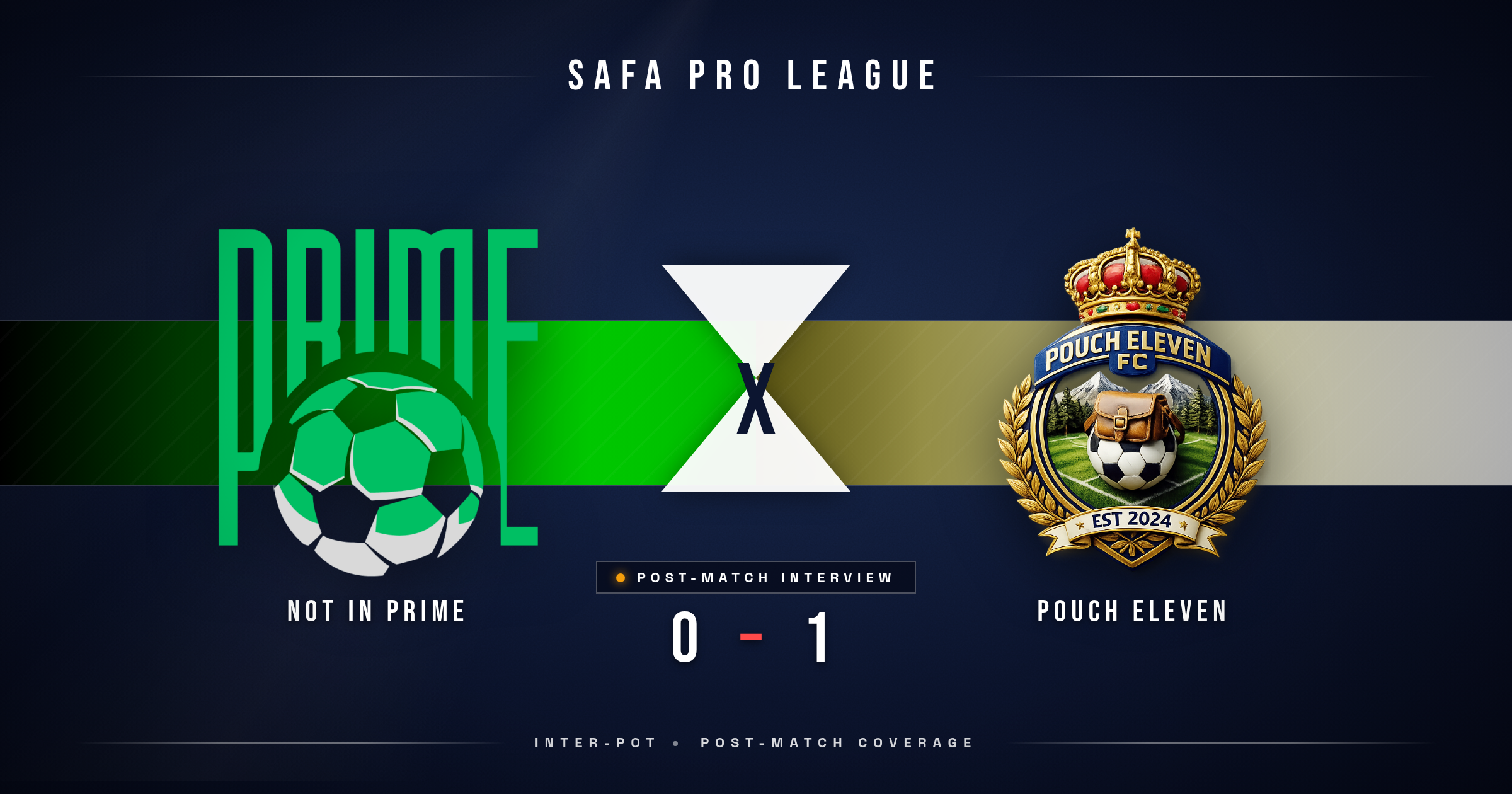 Post-Match: Not In Prime 0-1 Pouch Eleven